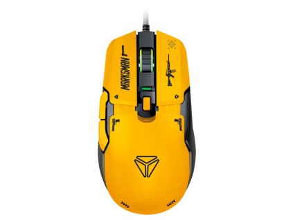 YENKEE YMS 3600YW MARKSMAN myš herní USB žlutá