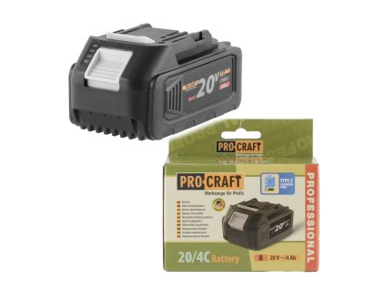 PROCRAFT AKU 20/4C baterie 20V 4000mAh Li-ion USB C