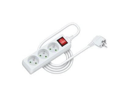 RETLUX RPC 19 prodlužka 2m 3 zásuvky 3x1,0mm s vypínačem