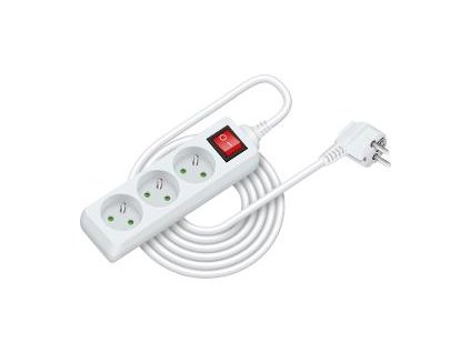 RETLUX RPC 21 prodlužka 5m 3 zásuvky 3x1,0mm s vypínačem