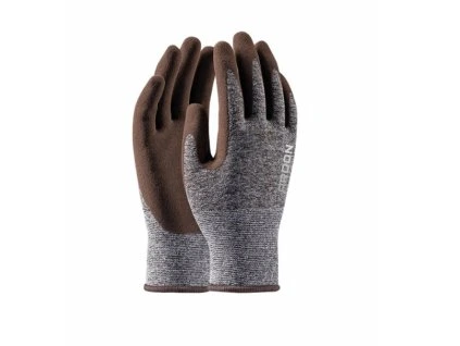 rukavice NATURE TOUCH máčené vel.8 melange hnědá spe