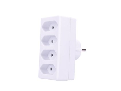 SOLIGHT P82 rozbočka 4x2,5A bílá