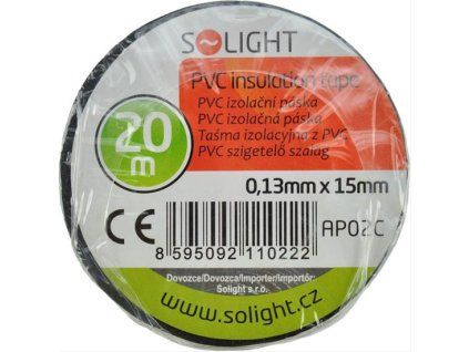 SOLIGHT AP02C 15mm x 20m izolační páska černá