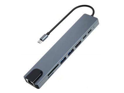 ALIGATOR HUB001 dokovací stanice USB-C hub 8v1