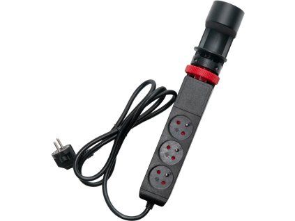 RETLUX RPC 71 prodlužovačka pod stůl 3z 1xUSB-C 2xUSB-A černá