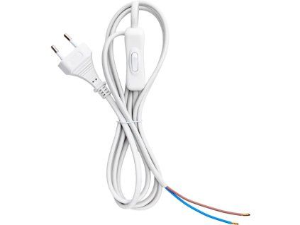 RETLUX RPC 76 flex kabel + vypínač 2x0,75mm 2m bílý