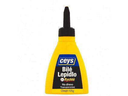 CEYS lepidlo na dřevo 125g rychlé bílé/trans.