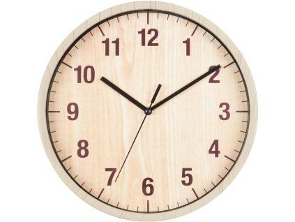 SECCO S TS6019-97 Nástěnné hodiny 25cm hnědé imitace dřeva