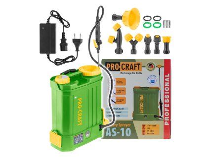 PROCRAFT AKU AS-10 postřikovač zádový 10l