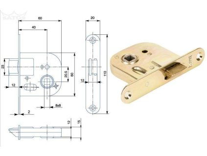 HOBES 01-08 L Zámek mezipokojový