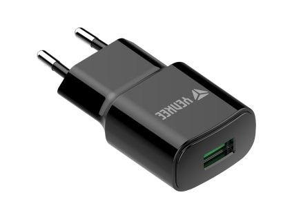 YENKEE YAC 2023BK USB nabíječka QC3.0 černá