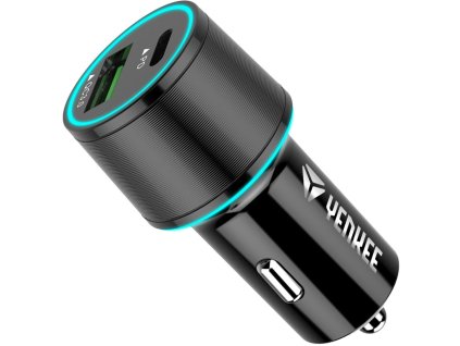 YENKEE YAC 2142 USB autonabíječka QC 3.0 a PD 18W
