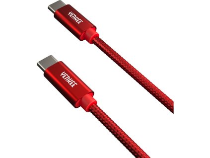 YENKEE YCU C102 RD USB kabel C-C 2,0 2m červený