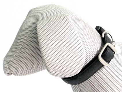 obojek kožený 25mm 48-70cm černý MYLORD