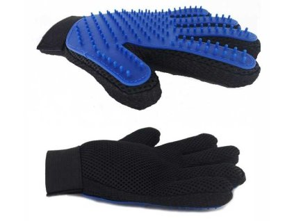 kartáč rukavice na vyčesávání 5 prstů 17x23,5cm 13834