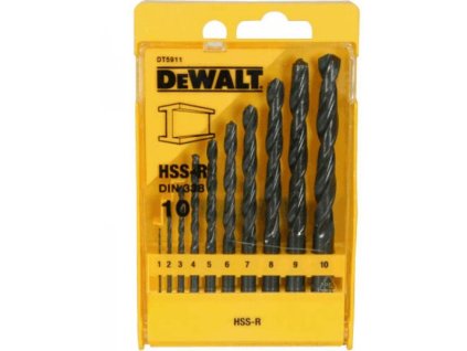 DEWALT sada vrtáků 10dílná do kovu DT5911