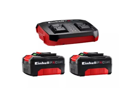 EINHELL AKU Starter-Kit 18V 2x4,0Ah PXC nabíječka pro 2 baterie