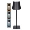 SOLIGHT WO69-B LED lampa nabíjecí Lucca černá 120lm změna CCT, stmívaní