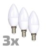 SOLIGHT WZ431-3 LED svíčka E14 6W 3000K 3ks