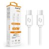 ALIGATOR kabel USB-C/USB-C power 5A 100W 2,5m bílý DATKP53