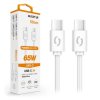 ALIGATOR kabel USB-C/USB-C power 3A 65W 0,5m bílý DATKP55
