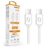 ALIGATOR kabel USB-C/USB-C power 3A 65W 2,5m bílý DATKP59