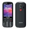 ALIGATOR A830B telefon senior černý + stol.nab.