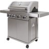 MASPORT gril plynový BBQ S/S4 3,5kW+3,0kW ušlech