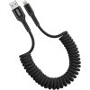 YENKEE YCU 502BK kabel kroucený USB A/Lightning 1,5m
