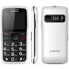ALIGATOR A675WT telefon senior bílý nabíjecí stanice