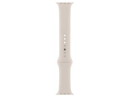 138165 silikonovy sportovni reminek pro apple watch m l 42 44 45 mm bila