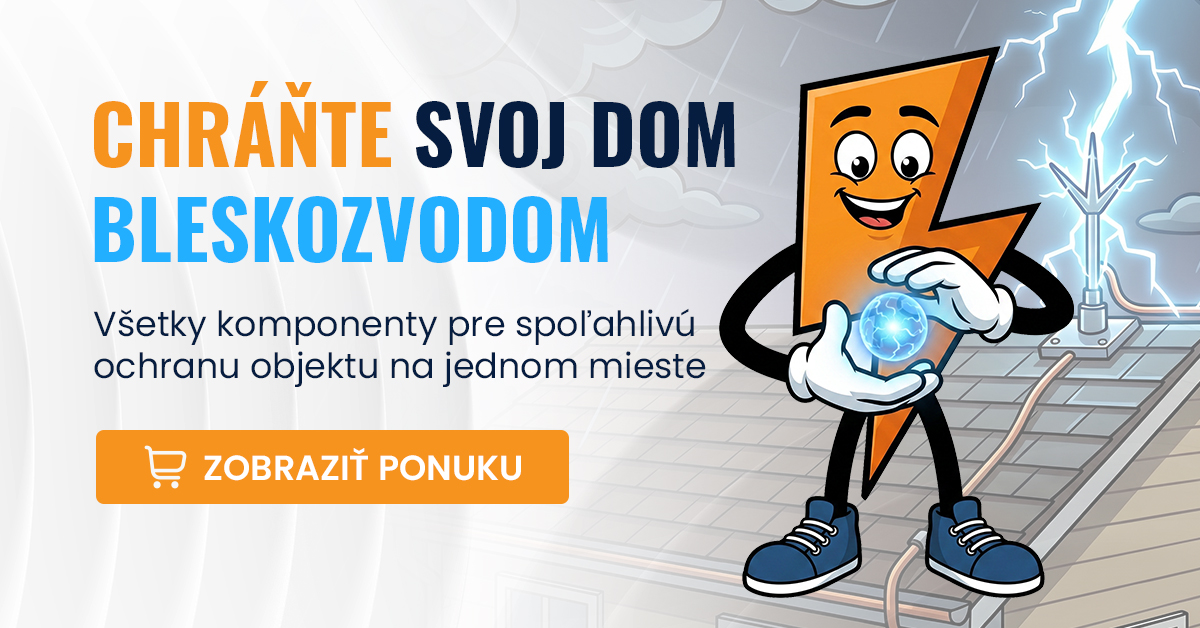 Bleskozvod (hromozvod), uzemnenie, pásovina FeZn, podpery vedenia PV