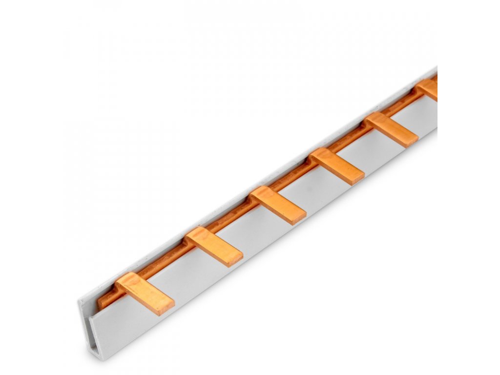 Prepojovacia lišta kolíková 1P 12modul 215mm TFSS-1-12