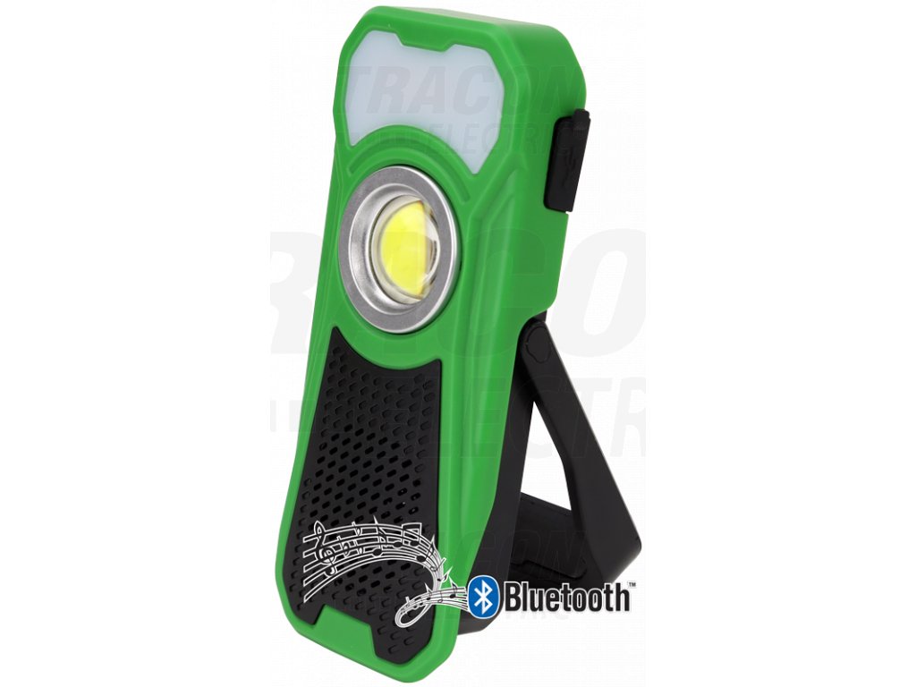 Akumulátorová ručná LED lampa s reproduktorom Bluetooth 10/3W 6000K 500lm IP44