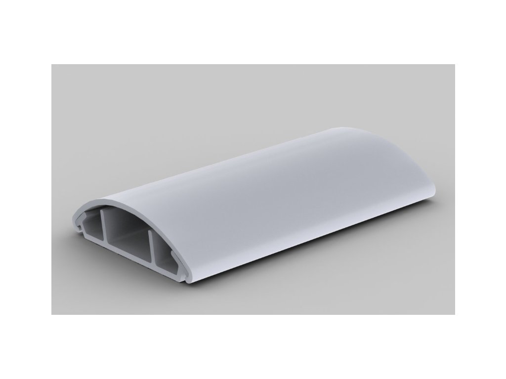 Podlahová oblá lišta svetlo sivá 50x11mm 2m LO 50_KD KOPOS