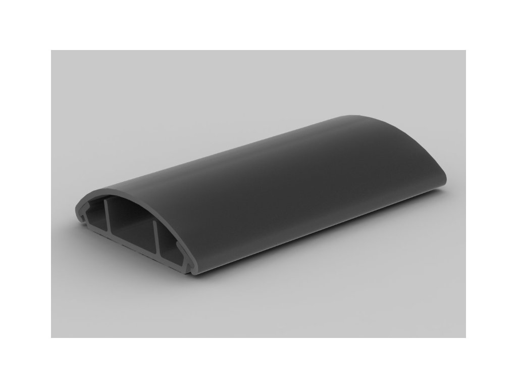 Samolepiaca podlahová oblá lišta tmavo sivá 50x11mm 2m LO 50_L2 KOPOS