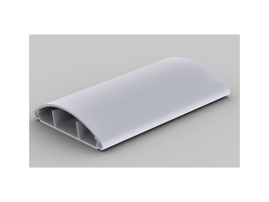 Podlahová oblá lišta svetlo sivá 75x20mm 2m LO 75_KD KOPOS