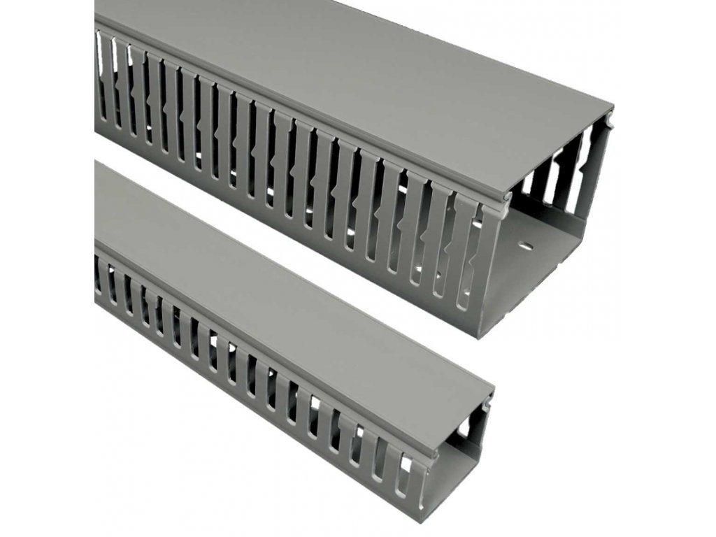 Perforovaný žľab lišta do rozvádzača 40x80mm plastový RK 40X80_LD KOPOS