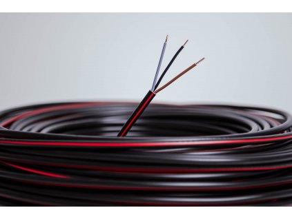 Kábel CYKY-O 3x1,5 červený prúžok