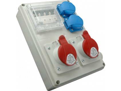 Rozvodnica zásuvková istená ROS-I 3201 2x32A/400V+2x230V 5P SEZ DK