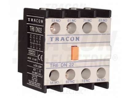 Blok čelných pomocných kontaktov k stykačom TR1D/F a TR1E 230V, 50Hz, 2A, 4×NO
