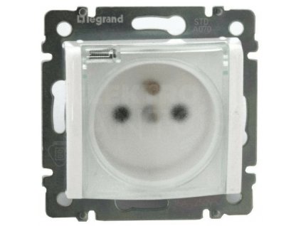 1-zásuvka VALENA IP44 s priehľadným krytom biela 774221 Legrand