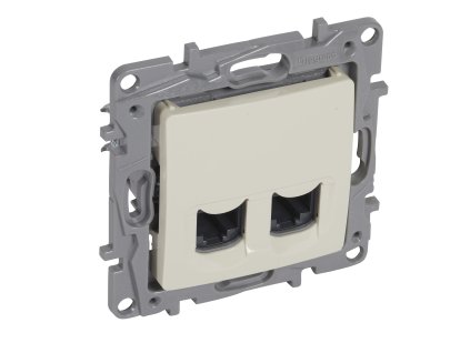 Dátová 2-zásuvka NILOE 2xRJ45 Cat.6e UTP béžová 764674 Legrand