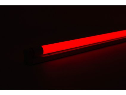 Červená trubica LED 20W 120cm obojstranné napájanie AN22 zasvietená