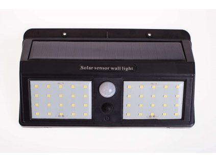 Solárne svietidlo 1,2W IP65 so senzorom čierne 3 programy 0602 LVT
