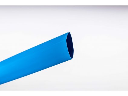Modrá zmršťovacia bužírka 2:1 ø6,4mm->ø3,2mm 1m ZS064K