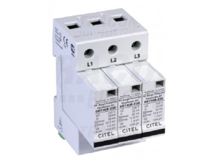 Zvodič prepätia typ 1+2 12,5 kA 3P DS133RS-230 Citel