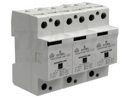 Zvodič prepätia typ 1+2+3 25 kA 3P DS253VG-300 Citel