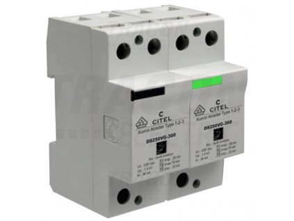 Zvodič prepätia typ 1+2+3 25 kA 1P+N/PE DS252VG-300/G Citel