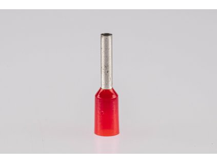 Červená izolovaná lisovacia dutinka L=14,6mm 1x1,5mm E113